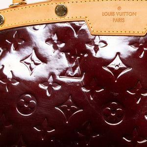 LOUIS VUITTON VERNIS BREA MM BAG MONOGRAM PATENT AMARANTE GHW