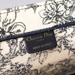 CHRISTIAN DIOR LARGE BOOK TOTE TOILE DE JOUY EMBROIDERY