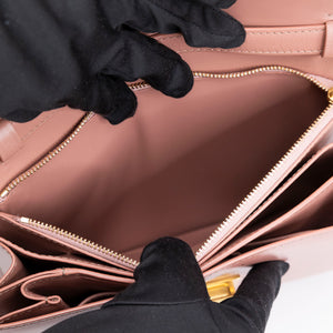 CELINE MEDIUM CLASSIC BOX BAG PINK CALFSKIN LEATHER GHW