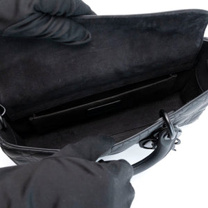 CHRISTIAN DIOR MEDIUM D-JOY BAG BLACK ULTRAMATTE CALFSKIN SO BLACK