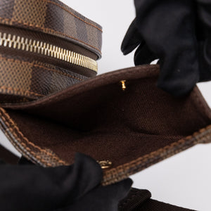 LOUIS VUITTON GERONIMOS BUM BAG BROWN DAMIER EBENE GHW
