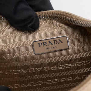 PRADA RE-EDITION 2005 SHOULDER BAG RE-NYLON BEIGE SHW