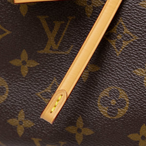 LOUIS VUITTON CARRYALL PM BROWN MONOGRAM CANVAS GHW (MICROCHIP)