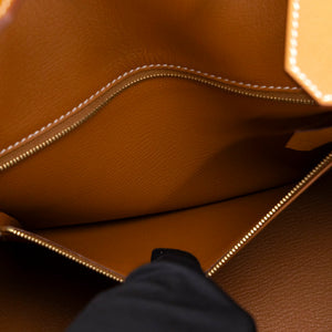 HERMES BIRKIN 30 GOLD EPSOM LEATHER GHW STAMP W