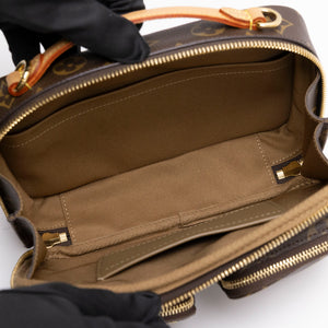 LOUIS VUITTON UTILITY CROSSBODY BAG BROWN MONOGRAM CANVAS GHW (MICROCHIP)