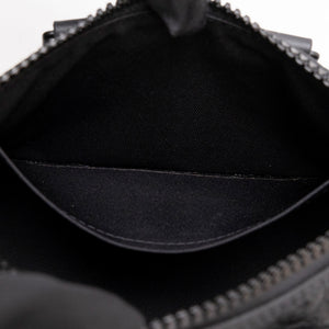 LOUIS VUITTON KEEPALL BANDOULIERE 25 MONOGRAM BLACK TAURILLON LEATHER BLACK HARDWARE (MICROCHIP)