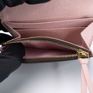 LOUIS VUITTON ROSALIE COIN CASE BROWN / PINK MONOGRAM GHW