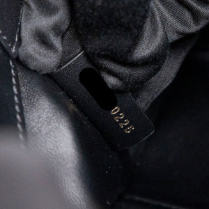 CHRISTIAN DIOR TOUJOURS VERTICAL NANO TOTE BAG BLACK CALFSKIN LGHW