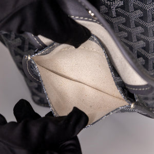 GOYARD MINI ANJOU TOTE BAG CANVAS / CALFSKIN GREY SHW