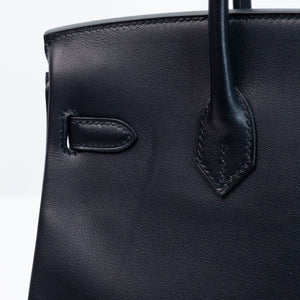 HERMES BIRKIN 25 VOLUPTO BLACK GHW STAMP G