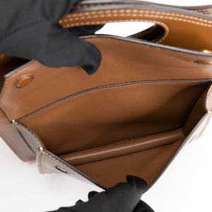 BURBERRY MINI POCKET BAG BROWN CALFSKIN GHW