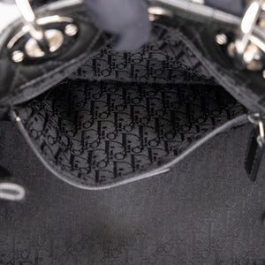 CHRISTIAN DIOR VINTAGE LADY DIOR TOTE BAG BLACK SHW