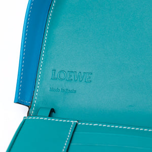 LOEWE SMALL HEEL POUCH GREEN CROSSBODY BAG SHW