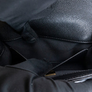CHANEL 25P MINI FLAP BAG BLACK CAVIAR LEATHER GHW (MICROCHIP)