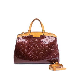 LOUIS VUITTON VERNIS BREA MM BAG MONOGRAM PATENT AMARANTE GHW