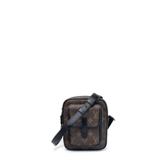 LOUIS VUITTON CHRISTOPHER WEARABLE WALLET MONOGRAM BLACK HARDWARE (MICROCHIP)