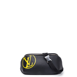 LOUIS VUITTON BUM BAG BLACK EPI LEATHER SHW