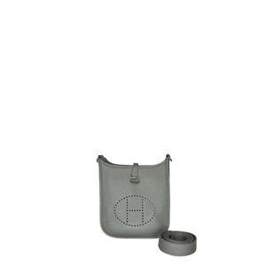 HERMES MINI EVELYNE TAURILLON CLEMENCE GRIS MEYER GHW STAMP U
