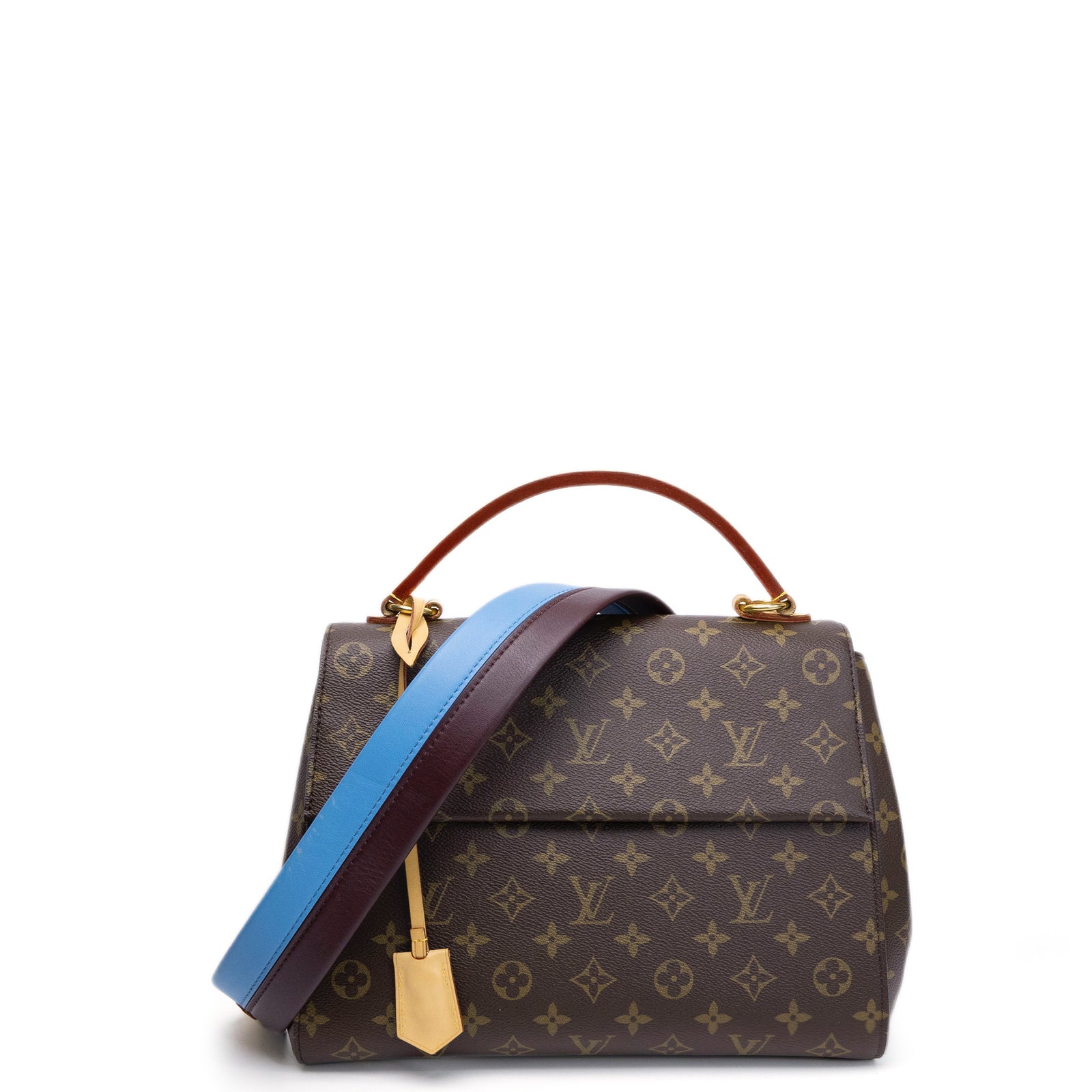 LOUIS VUITTON CLUNY MM BROWN MONOGRAM CANVAS GHW