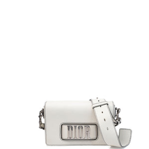 CHRISTIAN DIOR DIOR REVOLUTION FLAP BAG WHITE CALFSKIN SHW