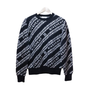 GUCCI CHAIN SWEATER BLACK & WHITE CASHMERE