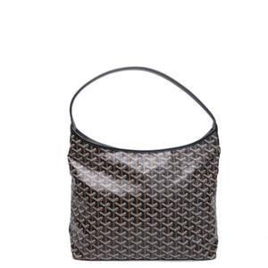 GOYARD BOHEME HOBO BAG BLACK CALFSKIN LEATHER CANVAS SHW