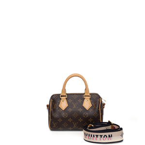 LOUIS VUITTON SPEEDY 20 BANDOULIERE MONOGRAM CANVAS GHW (MICROCHIP)