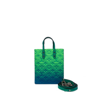 LOUIS VUITTON PETIT SAC PLAT XS VIRGIL ABLOH TAURILLON ILLUSION BLUE / GREEN  SHW