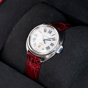 CARTIER CLE DE CARTIER AUTOMATIC 35MM SILVER DIAL LADIES WATCH