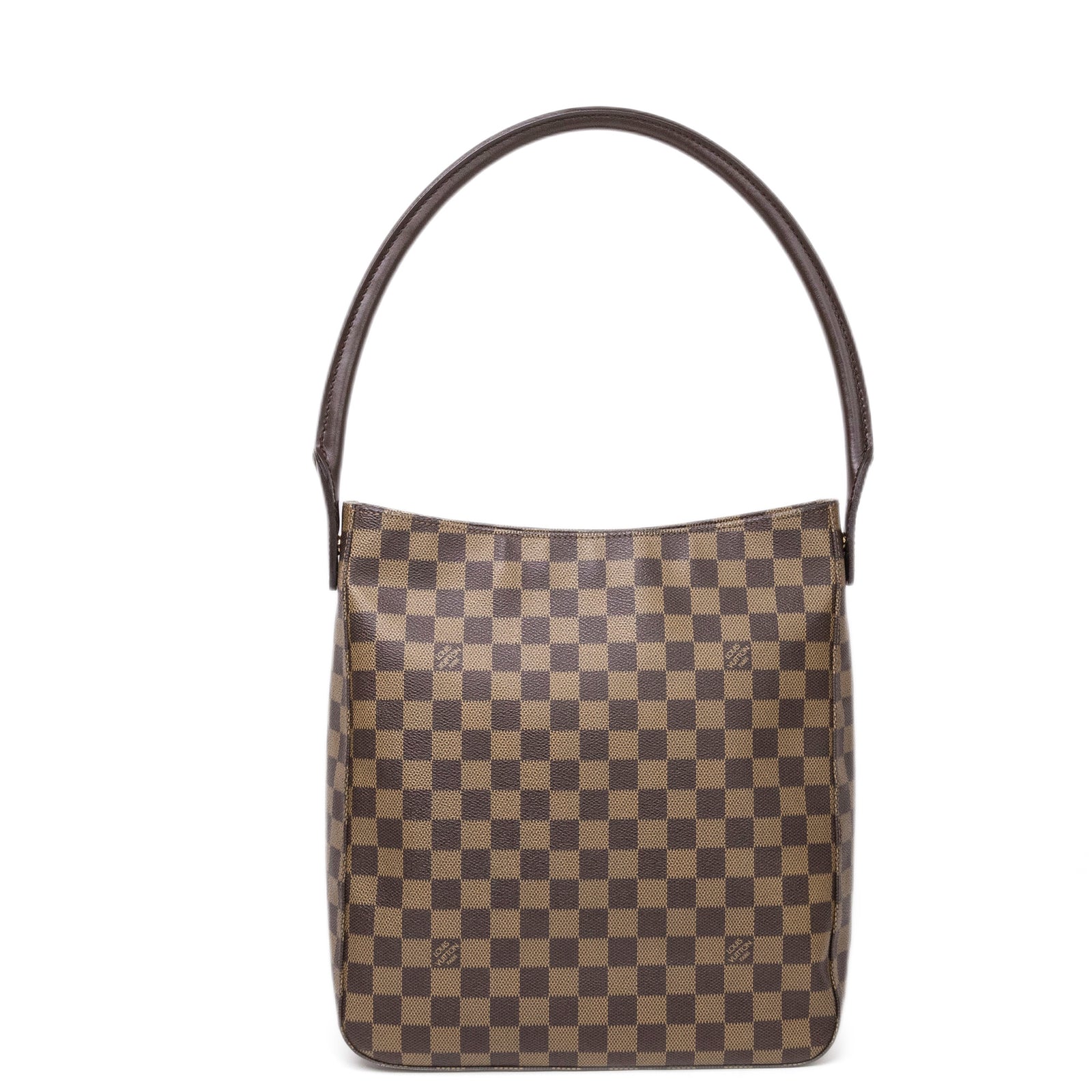 LOUIS VUITTON DAMIER EBENE LOOPING GM GHW