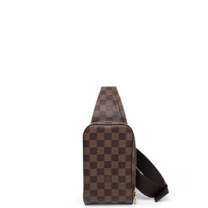LOUIS VUITTON GERONIMOS BUM BAG BROWN DAMIER EBENE GHW