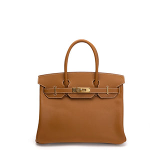 HERMES BIRKIN 30 GOLD EPSOM LEATHER GHW STAMP W