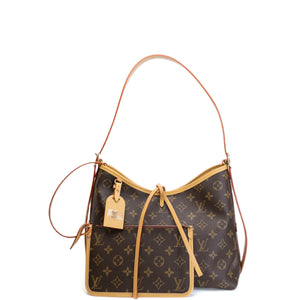 LOUIS VUITTON CARRYALL PM MONOGRAM CANVAS GHW (MICROCHIP)