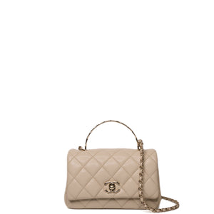 CHANEL 25S MINI COCO CRUSH HANDLE BAG (MICROCHIP)