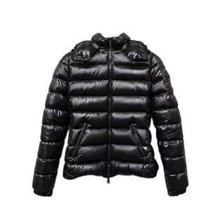 MONCLER BLACK BADY HOODED SHORT DOWN JACKET SIZE 2