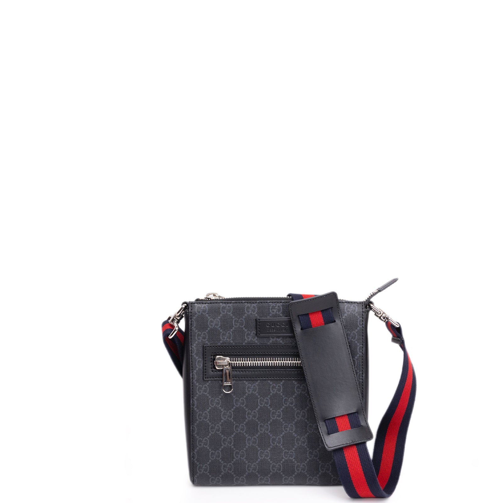 GUCCI GG SUPREME MESSENGER BAG BLACK / MULTICOLOUR CANVAS SHW