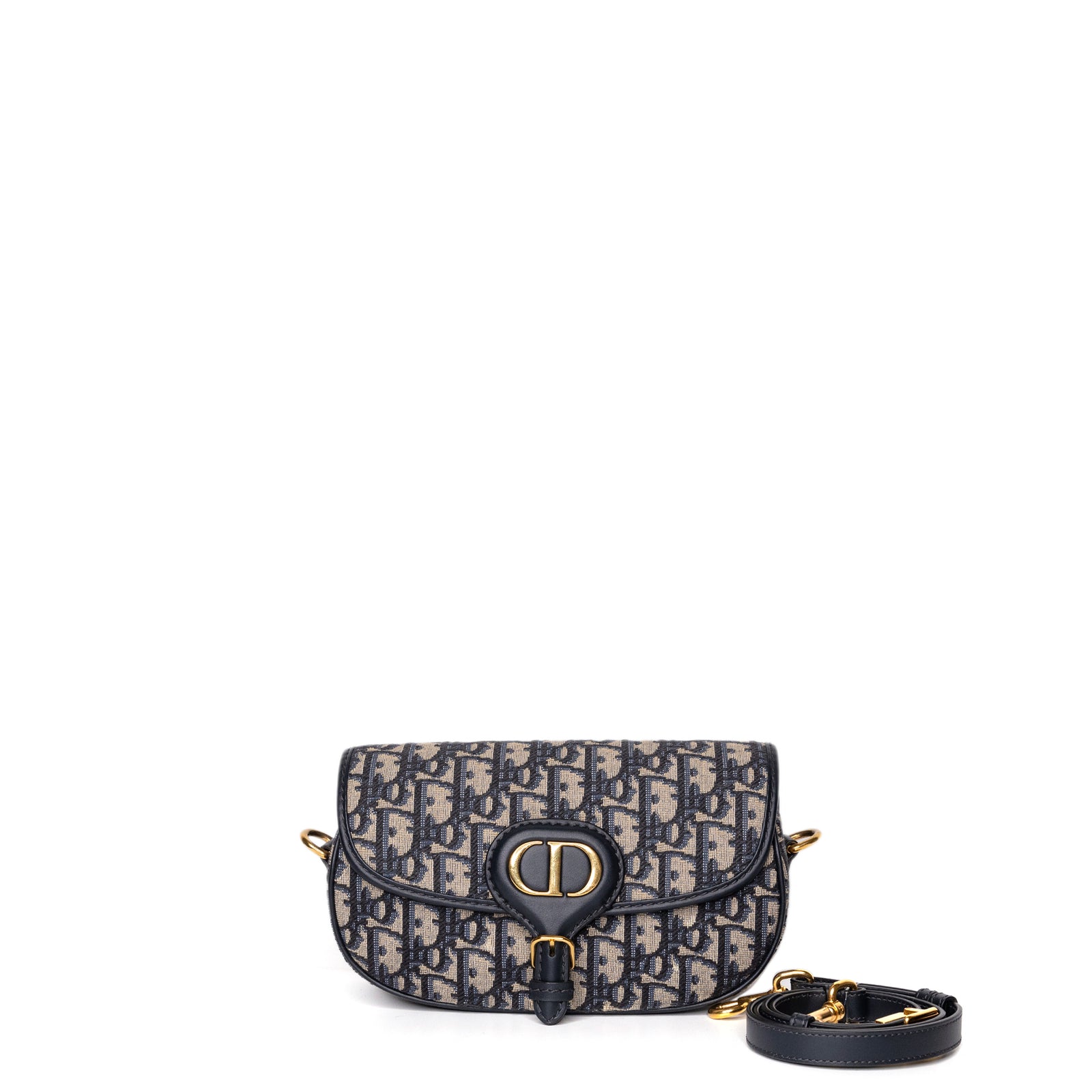 CHRISTIAN DIOR EAST-WEAT BOBBY BAG BLUE DIOR OBLIQUE JACQUARD