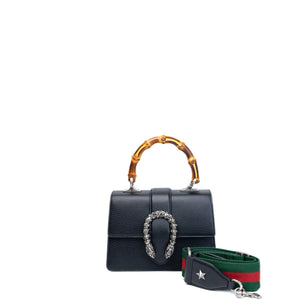 GUCCI BAMBOO 1947 DIONYSUS TOP HANDLE BAG BLACK SHW