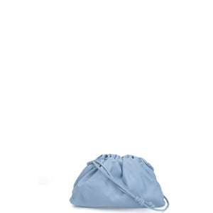 BOTTEGA VENETA MINI POUCH CALFSKIN BLUE GHW
