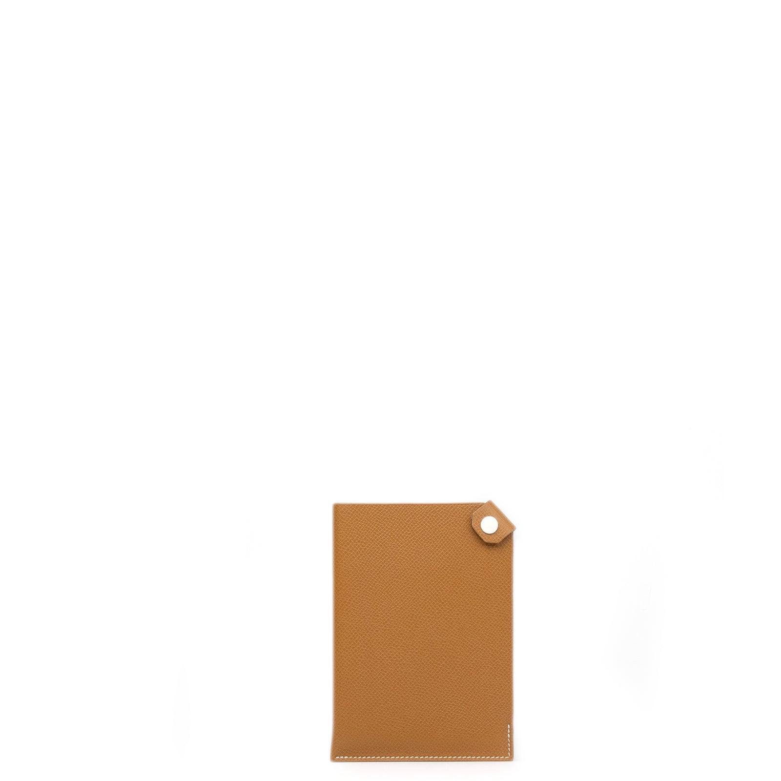 HERMES TARMAC PASSPORT HOLDER EPSOM GOLD SHW STAMP Y