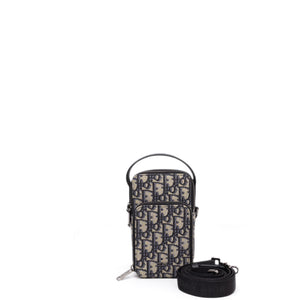 CHRISTIAN DIOR MICRO RIDER POUCH BLUE OBLIQUE CANVAS SHW
