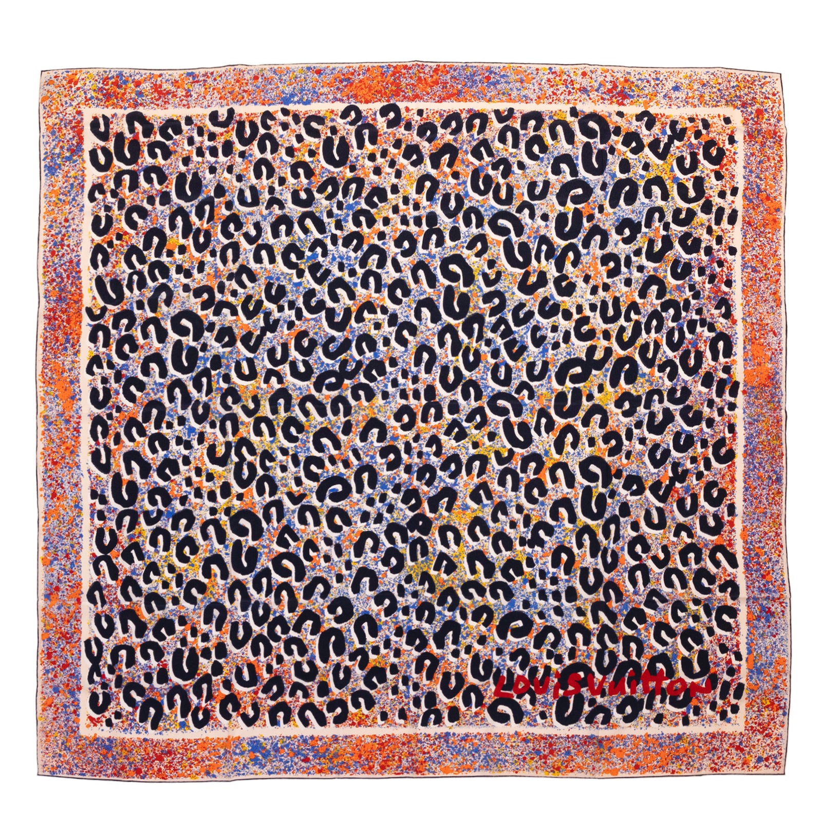LOUIS VUITTON LEOPARD PATTERN SCARF