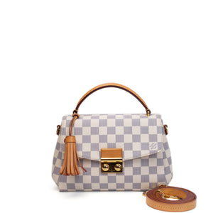 LOUIS VUITTON CROISETTE BAG DAMIER AZUR CANVAS GHW