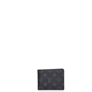 LOUIS VUITTON MULTIPLE WALLET BLACK & GREY MONOGRAM (MICROCHIP)