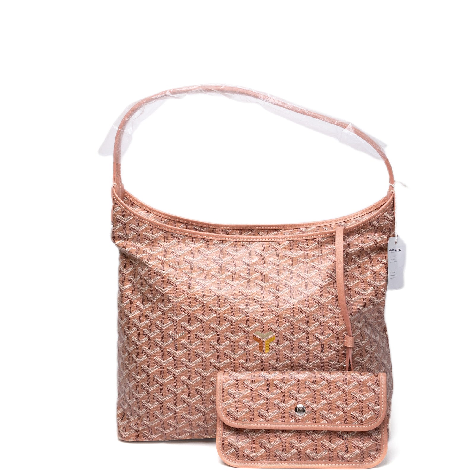 GOYARD BOHEME HOBO BAG PM GOYARDINE CANVAS PINK SHW