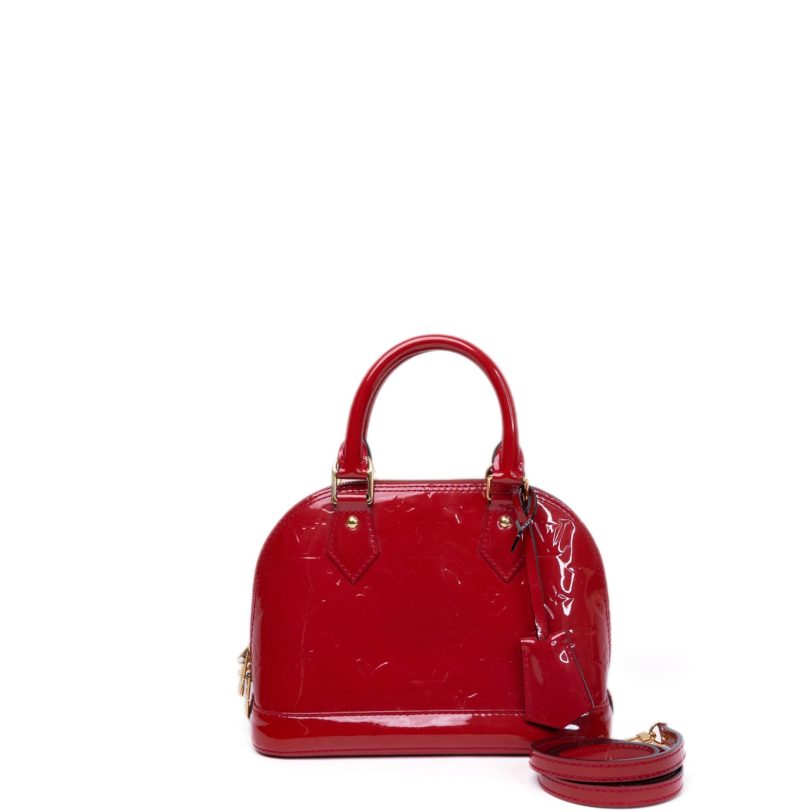 LOUIS VUITTON ALMA BB MONOGRAM EMPREINTE LEATHER HOT PINK GHW