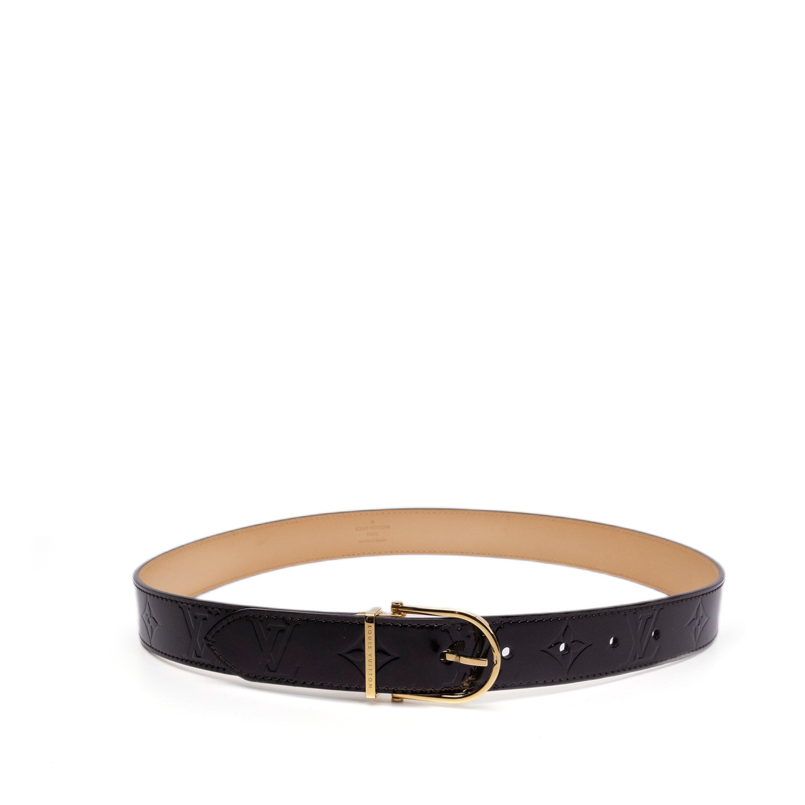 LOUIS VUITTON MONOGRAM VERNIS BELT