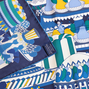 HERMES LA PATISSERIE FRANCAISE SILK SCARF 90CM