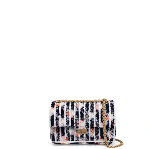 CHANEL 2.55 TWEED HANDBAG MULTICOLOR TWEED / LAMBSKIN LEATHER GHW