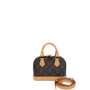 LOUIS VUITTON ALMA BB MONOGRAM CANVAS GHW (MICROCHIP)